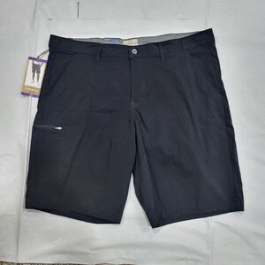 NWT Weatherproof Vintage Regular Fit Men's Size 40 Black Shorts Casual Neutral